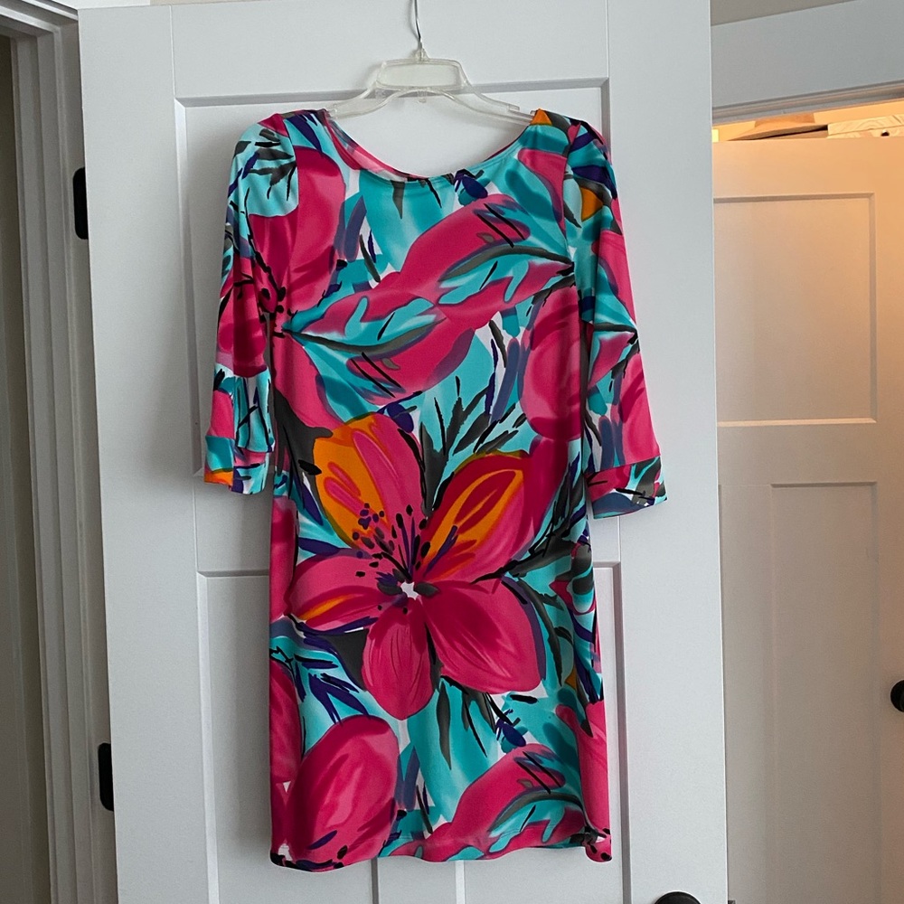 ABS Floral Sheath Dress (size S)